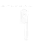 DK window handle made of brass Szentes