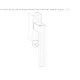 DK window handle with a lock on the rosette Myhove