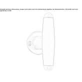 Nickel handle on the rosette Bodo