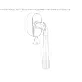 DK window handle with lock Nieul