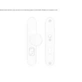 Gałka do drzwi ze stali nierdzewnej z zamkiem Prusice