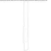 Recessed brass door handle Jons