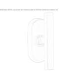 Handle made of nickel-plated cream Bodo