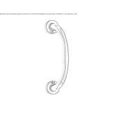 Classic brass handle for sliding windows Yondo