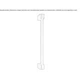 Handle in chrome-plated brass Mackinaw