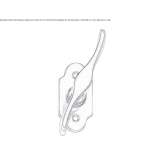 Classic brass window handle Lively