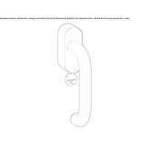 Window handle with rosette lock with TBT function Joure