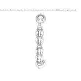 Chrome-plated brass handle with Swarovski® crystals Totolapa