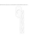 Brass window handle on a rosette Hoylake