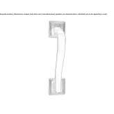 Handle in chrome-plated brass Tarusa