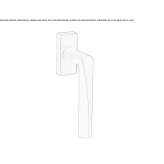 DK window handle on a rosette Vaennaes