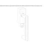 DK window handle with a lock on the rosette Ozalj