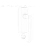 DK nickel window handle with lock Bodo