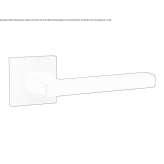 Aluminum handle on a rosette Ottiglio