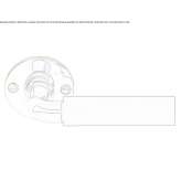 Ebony door handle on the rosette Bodo