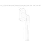 DK window handle on a rosette Vaennaes
