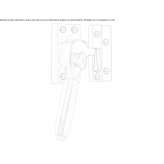 Nickel window handle with lock Bodo