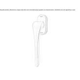 DK window handle with SmartBlock anti-burglary system Zubia