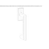DK window handle on a rosette Ozalj