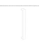 Stainless steel pulling handle Thiverny