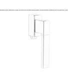 DK Zamak window handle on a rosette Ejby