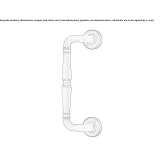 Brass handle in a classic style Rokytne