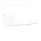 Klamka mosiężna na rozecie Labelle