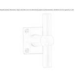 Nickel handle on the rosette Bodo