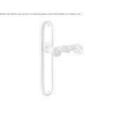 Brass handle on the back plate Pians