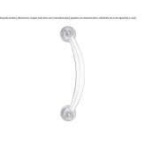 Handle in chrome-plated brass Tarusa