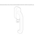 DK stainless steel window handle with lock Joure