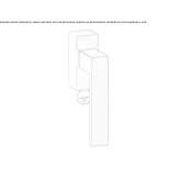 DK window handle with a lock on the rosette Loiano