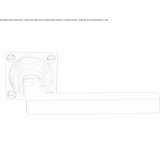 Klamka niklowa na rozecie Bodo