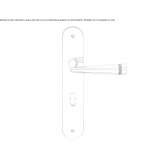 Door handle with Swarovski® crystals on the back plate Beaujeu