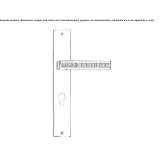Chrome-plated brass door handle with Swarovski® crystals on the back plate Ugljan