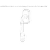 DK window handle with SmartBlock anti-burglary system Spirovo