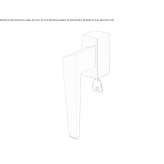 DK Zamak window handle with a lock on the rosette Zapodeni