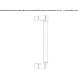 Handle in chrome-plated brass Koden