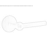 Aluminum handle on a rosette Bolsena