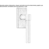 DK stainless steel window handle on the back plate Peqin