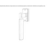 DK window handle with SmartBlock anti-burglary system Koden