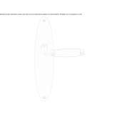 Ebony door handle on the back plate Bodo