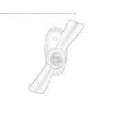 Classic brass window handle Fene