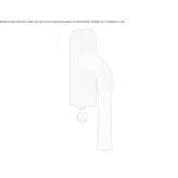 Klamka okienna z zamkiem Peri