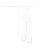 DK nickel window handle with lock Bodo