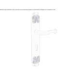 Brass handle on the back plate Kock