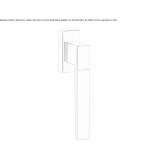 DK Zamak window handle on a rosette Cremenes