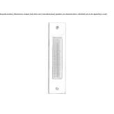 Recessed door handle in chrome-plated brass Zbaszyn