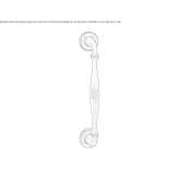 Classic brass handle for sliding windows Spirovo