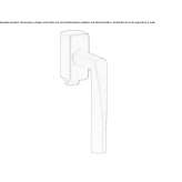 DK window handle on a rosette Vaennaes